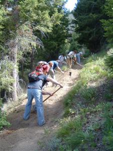 Volunteers play a big part in keeping the trails in good shape.